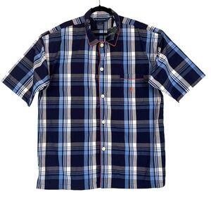 Polo Ralph Lauren Mens Pajama Shirt XL Plaid Cotton Sleepwear Deadstock‎ NWT
